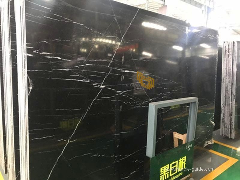 3cm Nero Marquina Marble Slab In Stock 1