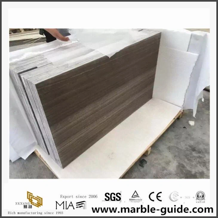Chinese Natural Coffee Wooden Marble For Slab Hot Sale