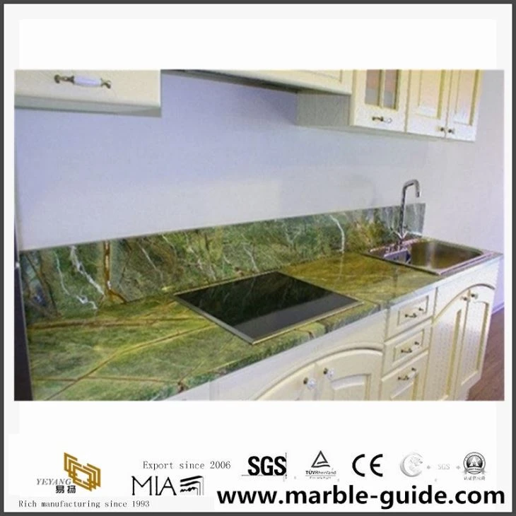 Hot Sale Rain Forest Green Marble For Tiles And Building Materials