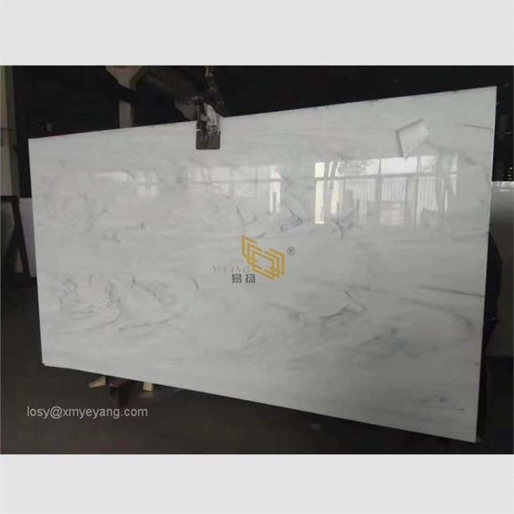 Nano White Marble Stone Slabs For Kitchen Platform