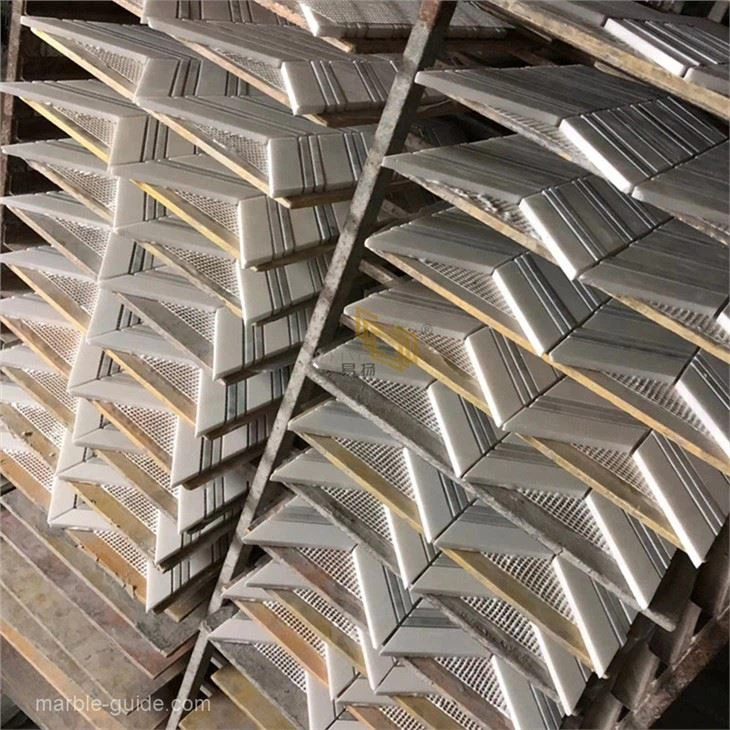 Rhombus Marble Mosaic Tile Supplies